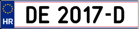 Trailer License Plate
